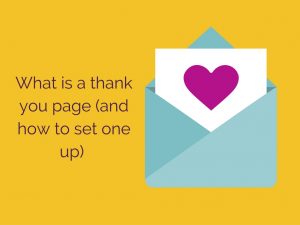 What is a thank you page