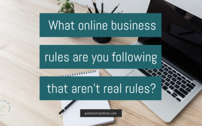 What online business rules are you following that aren’t real rules?